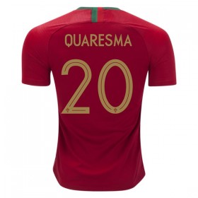 Camisolas de Futebol Portugal Quaresma 20 Equipamento Principal Copa do Mundo 2018 Manga Curta